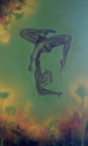 Yoga Girl 3 Original Artwork by Adriana Elena